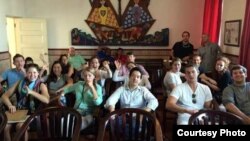 Estudiantes de la Universidad de Virginia en Cuba.