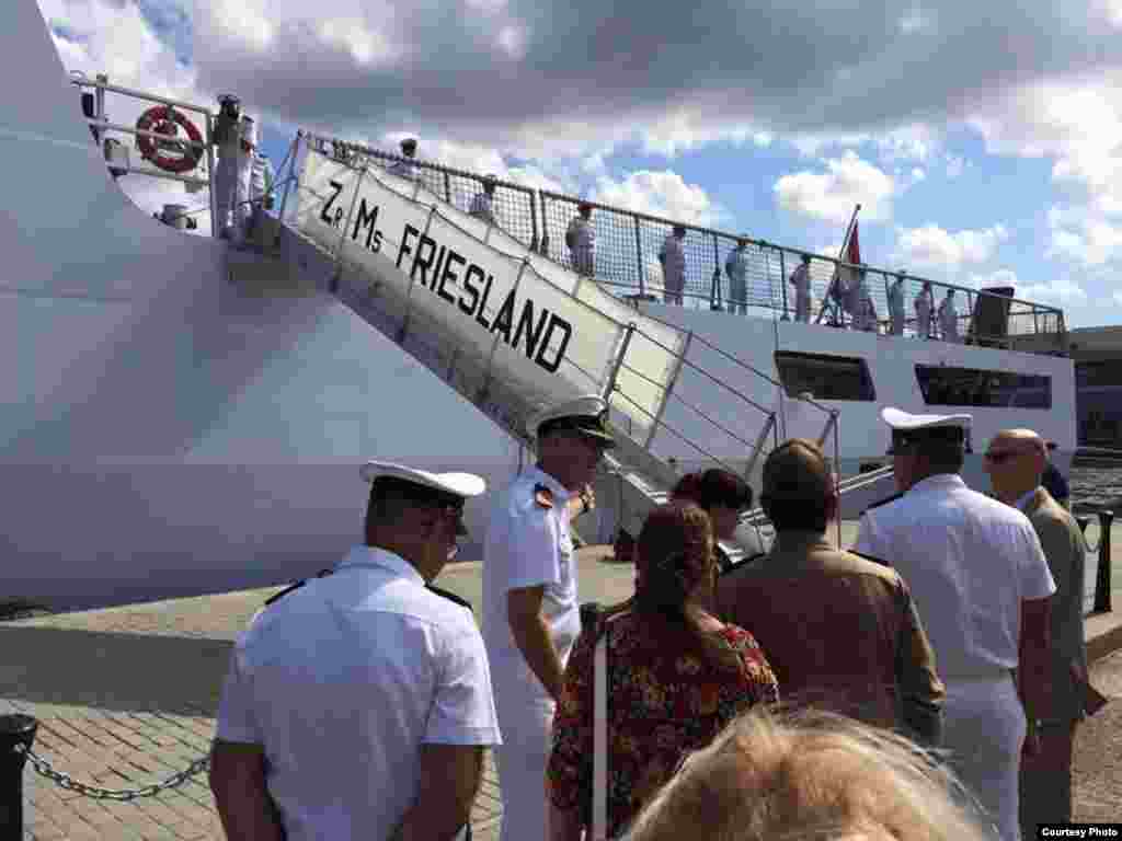 Llegada de la fragata holandesa Zr. Ms. Friesland a La Habana.