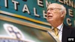 Descubridor del ADN, el estadounidense James Watson. Foto de archivo.