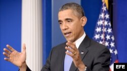 Presidente Barack Obama en conferencia de prensa
