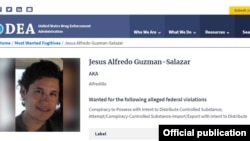 La ficha de Jesús Alfredo Guzmán, alias “Alfredillo” en la DEA.