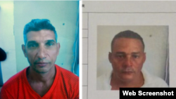 Los migrantes cubanos que se dieron a la fuga, Roger Noriega Pantoja y Amaury Peña Alfonso. 