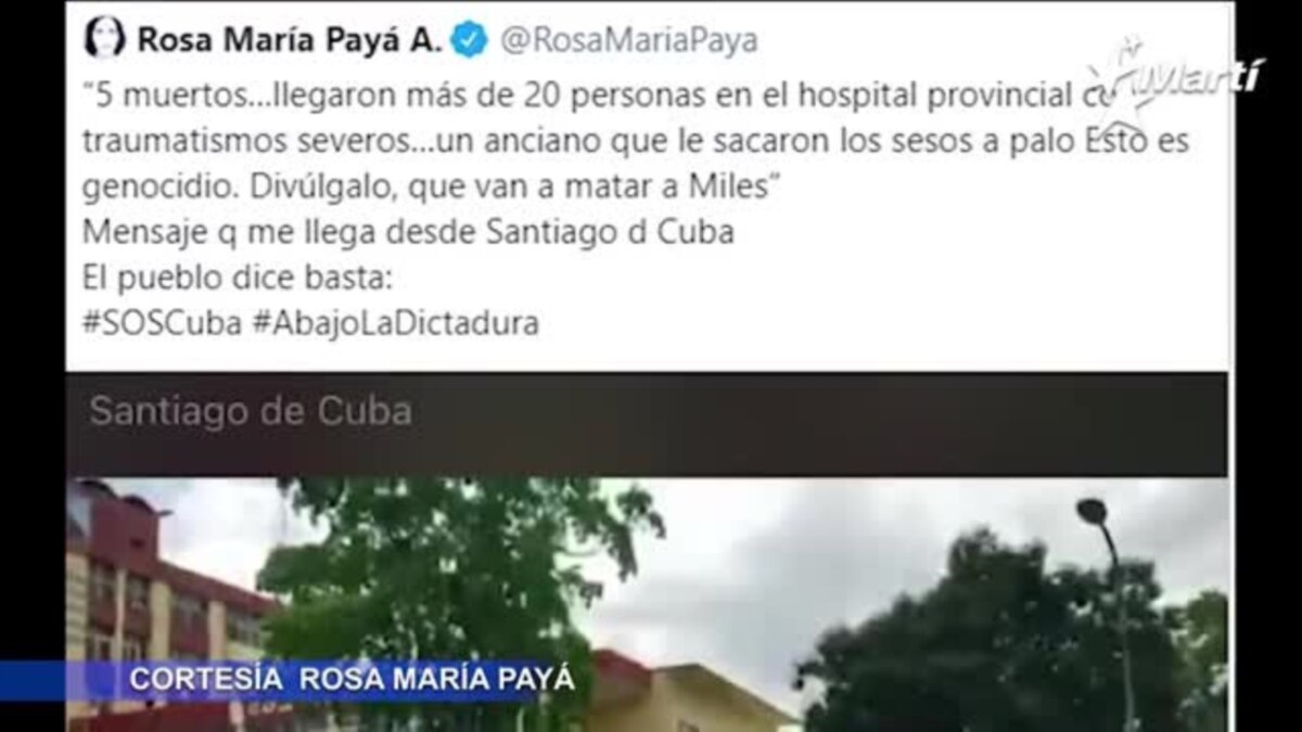 Info Martí | Continúan la reacciones y declaraciones de apoyo a los manifestantes que piden libertad en Cuba. - Vimarsana News
